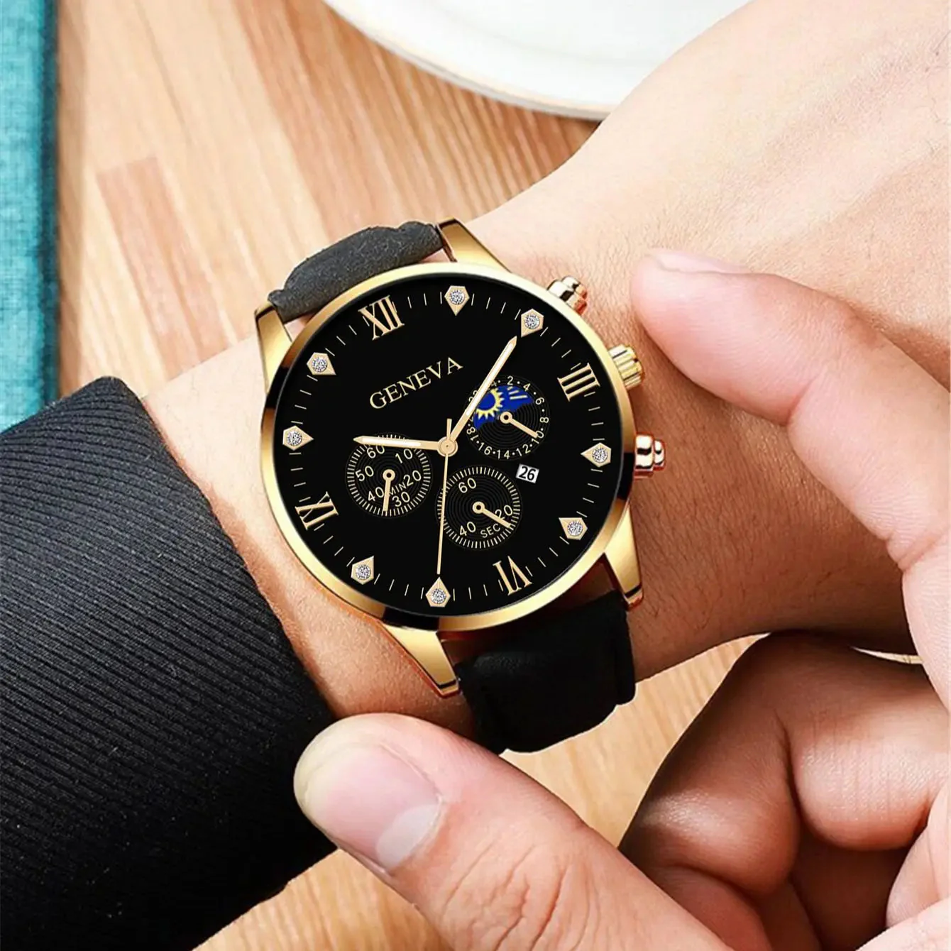 2PCS Men'sFashion Classic Quartz - Image 4