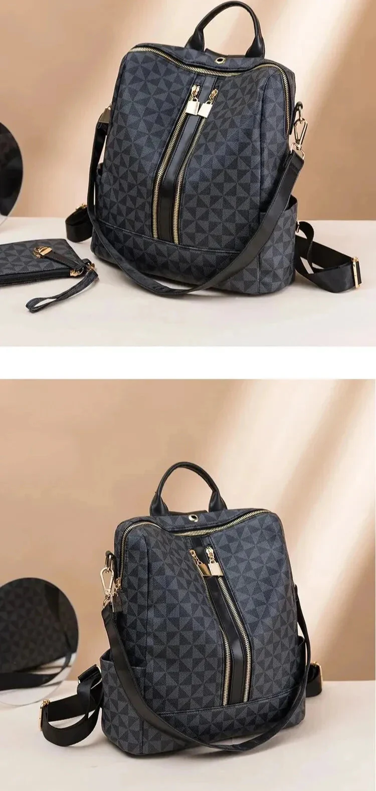 Angelina Women's Backpack + Free Wallet - Image 11