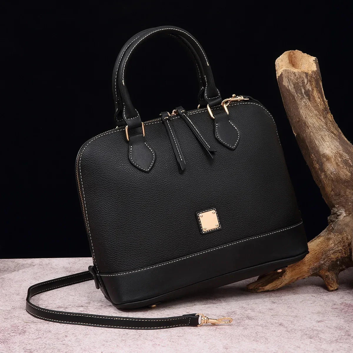 Retro Women's Leather Bag - Helena Classic - Image 5