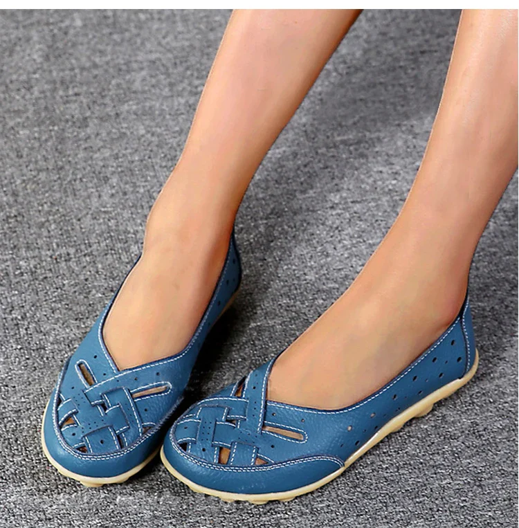 Breathable Leather Loafers - Image 14
