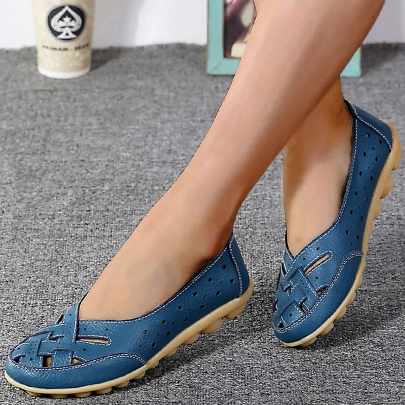 Breathable Leather Loafers - Image 5