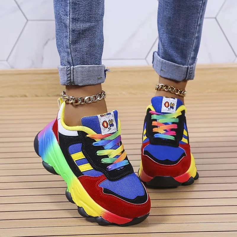 Ergonomic Rainbow Sneakers - Image 3