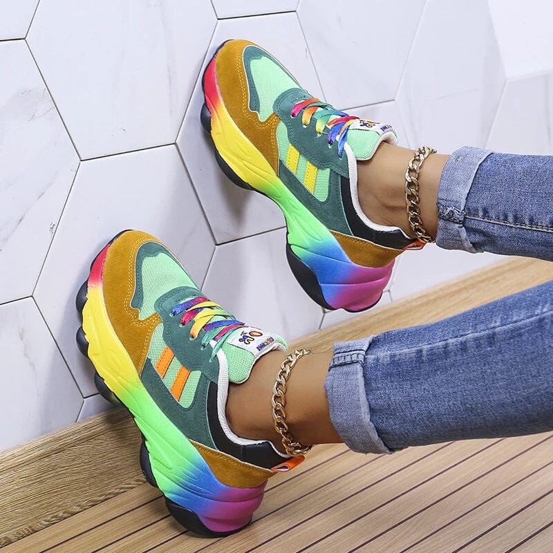 Ergonomic Rainbow Sneakers - Image 9