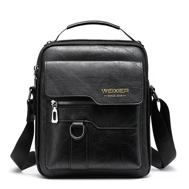 Forgeweix Men's Leather Crossbody Bag - Image 4