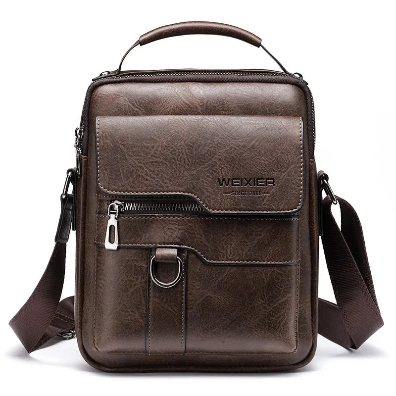 Forgeweix Men's Leather Crossbody Bag - Image 5