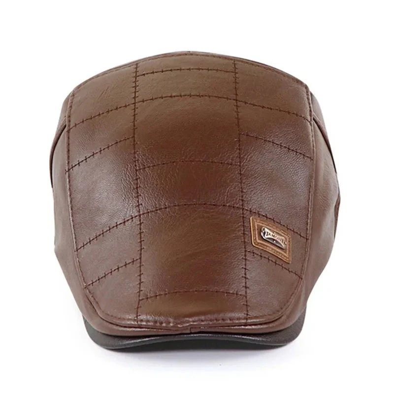 High Quality Trendy Leather Beret - Image 8