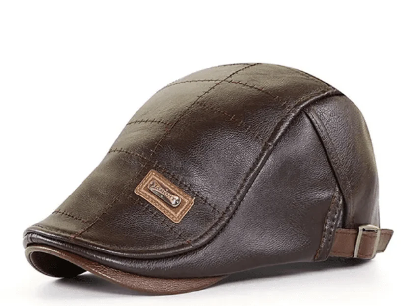 High Quality Trendy Leather Beret - Image 9