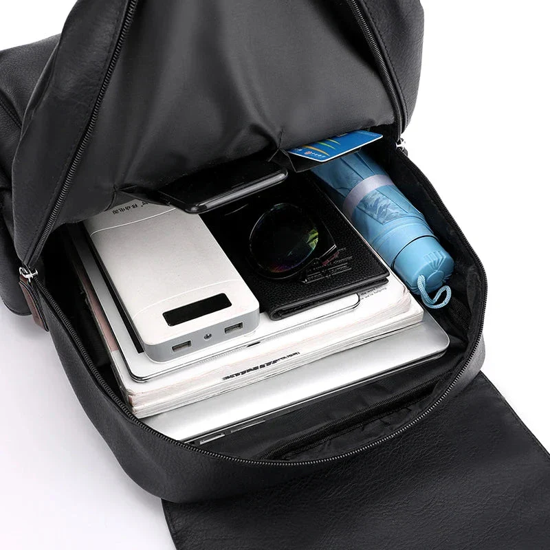 Leather Men's Backpack Balestrine - Image 15