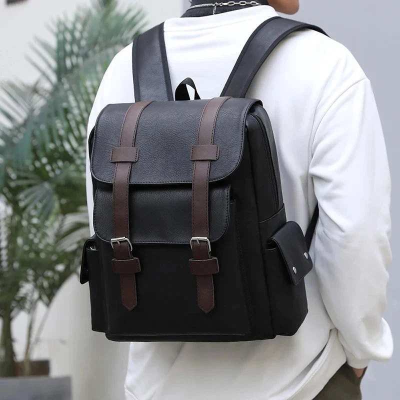 Leather Men's Backpack Balestrine - Image 24