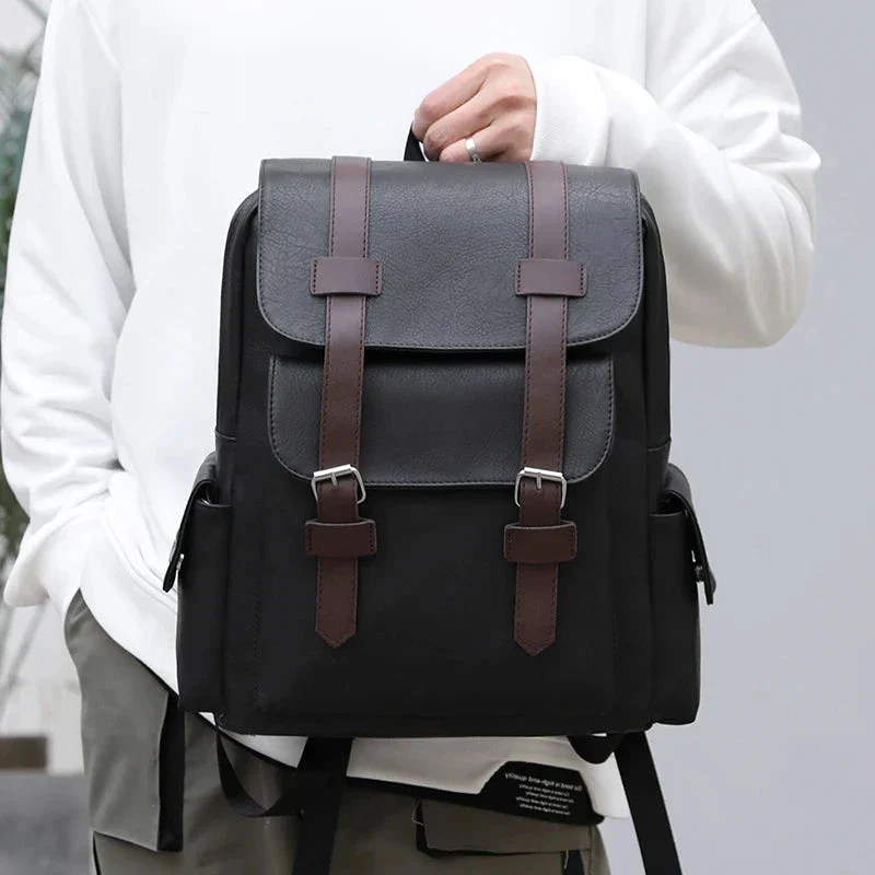 Leather Men's Backpack Balestrine - Image 25