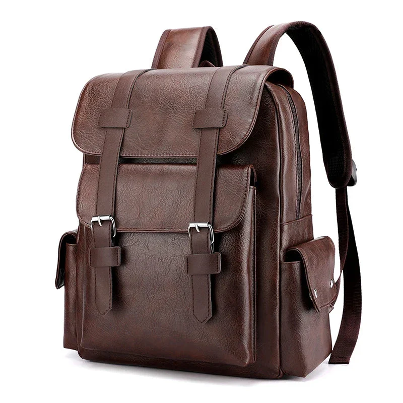 Leather Men's Backpack Balestrine - Image 27