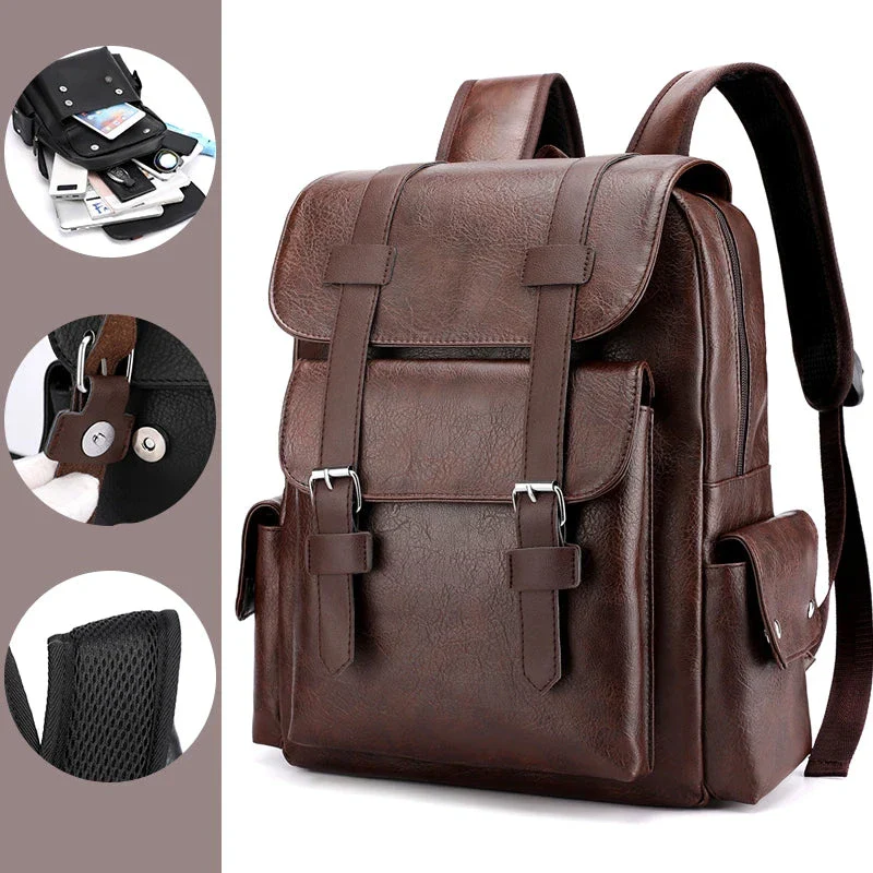 Leather Men's Backpack Balestrine - Image 3