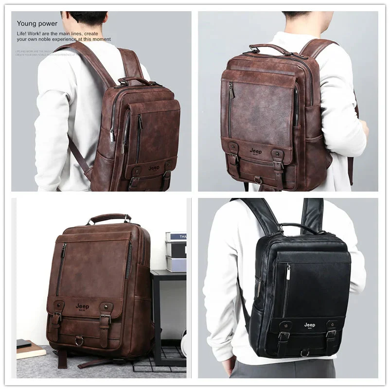 London Leather Backpack - Image 3