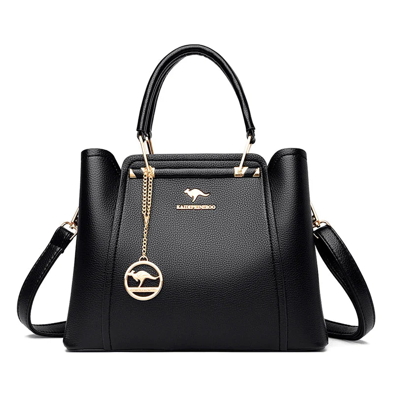 Luxurious Soft Leather Women's Shoulder and Crossbody Bag - Image 12