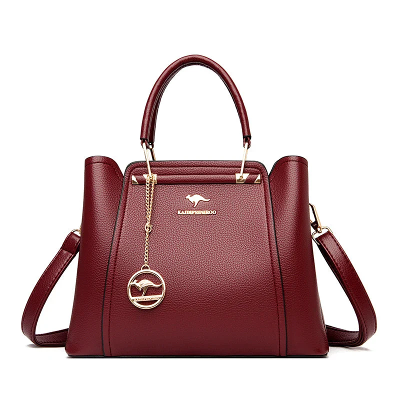 Luxurious Soft Leather Women's Shoulder and Crossbody Bag - Image 13
