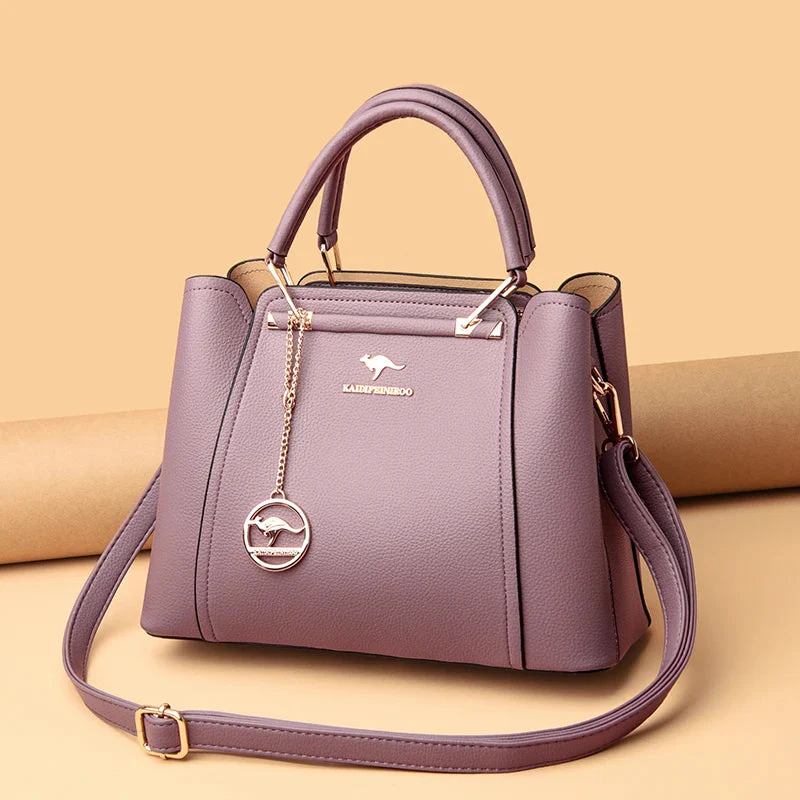 Luxurious Soft Leather Women's Shoulder and Crossbody Bag - Image 4