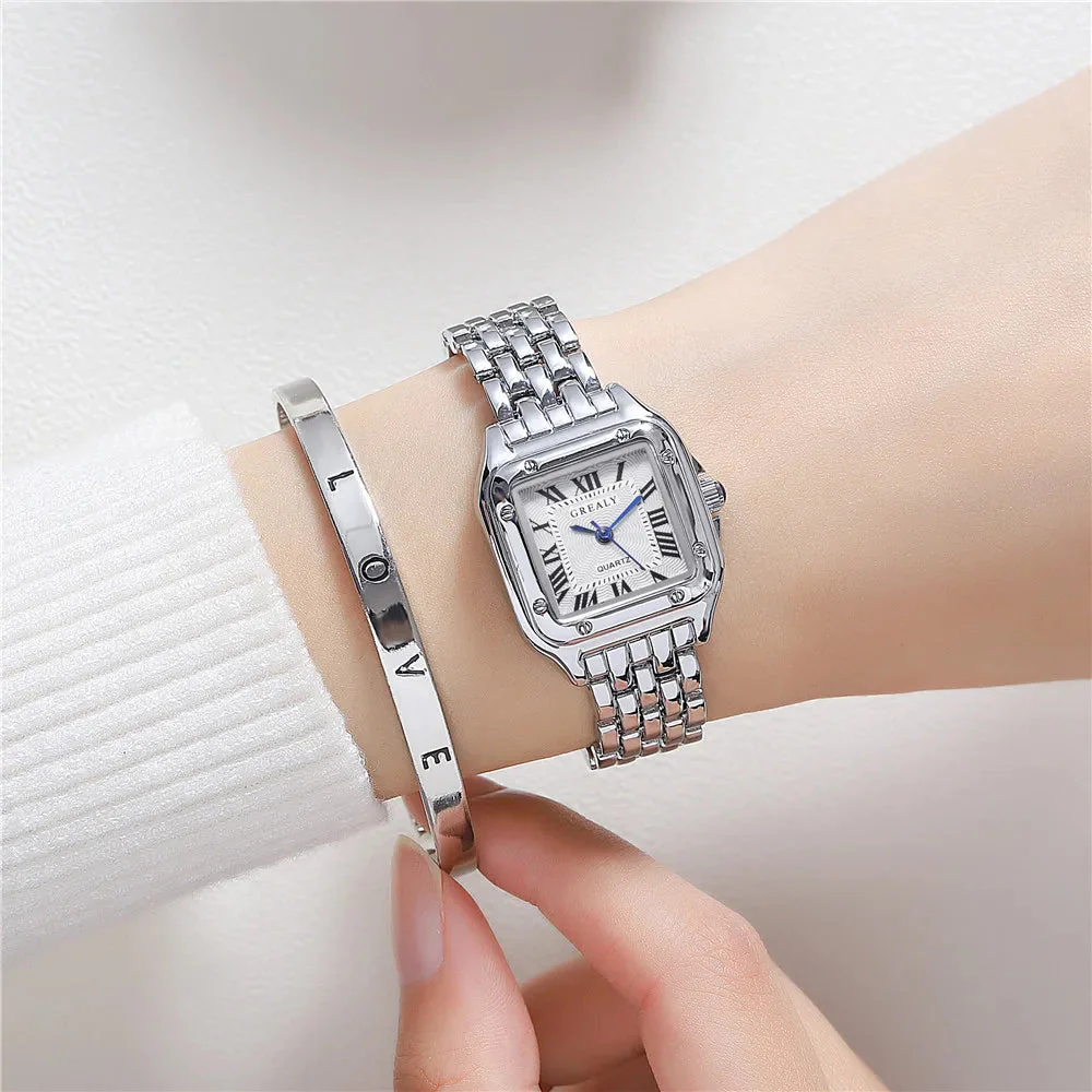 Luxury Quartz Women's Wristwatch with Roman Numerals - Image 4