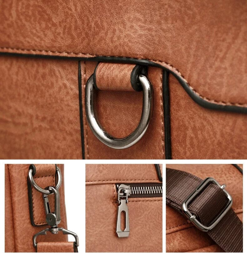 Men's Leather Briefcase Bag Wex - Image 10