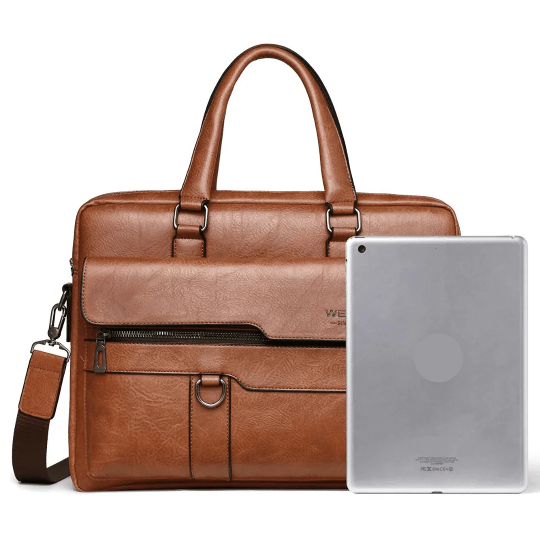 Men's Leather Briefcase Bag Wex - Image 6