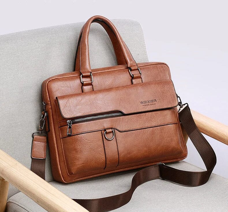 Men's Leather Briefcase Bag Wex - Image 7