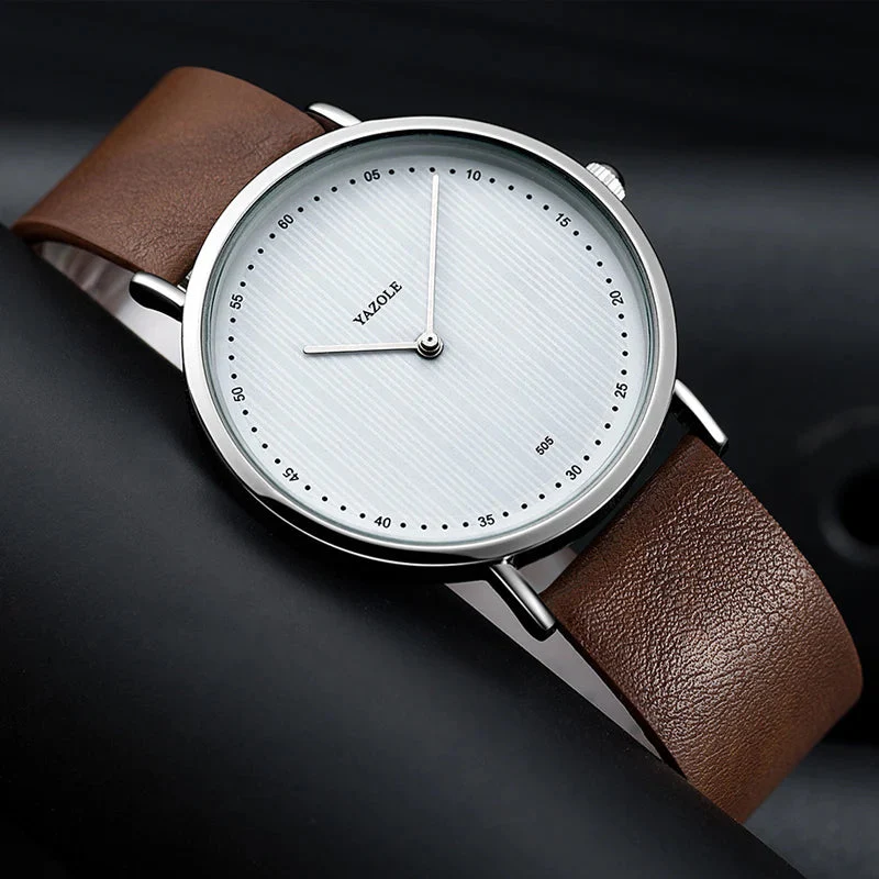 Men's Leather Luxury Watch Veron - Image 4