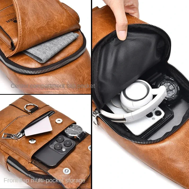 Phoenix Leather Crossbody Bag - Image 14