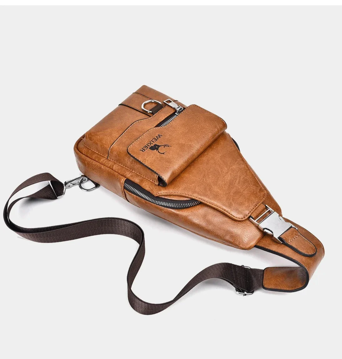 Phoenix Leather Crossbody Bag - Image 18