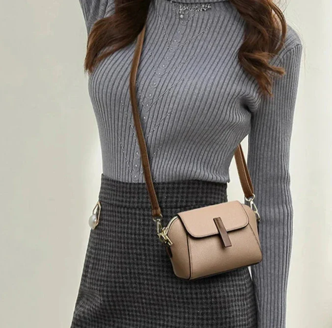 Millena Leather Shoulder Bag - Image 6