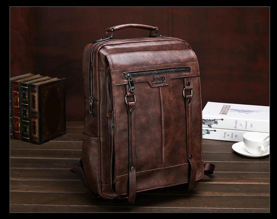 Premium Leather Backpack NomadTrail - Image 11