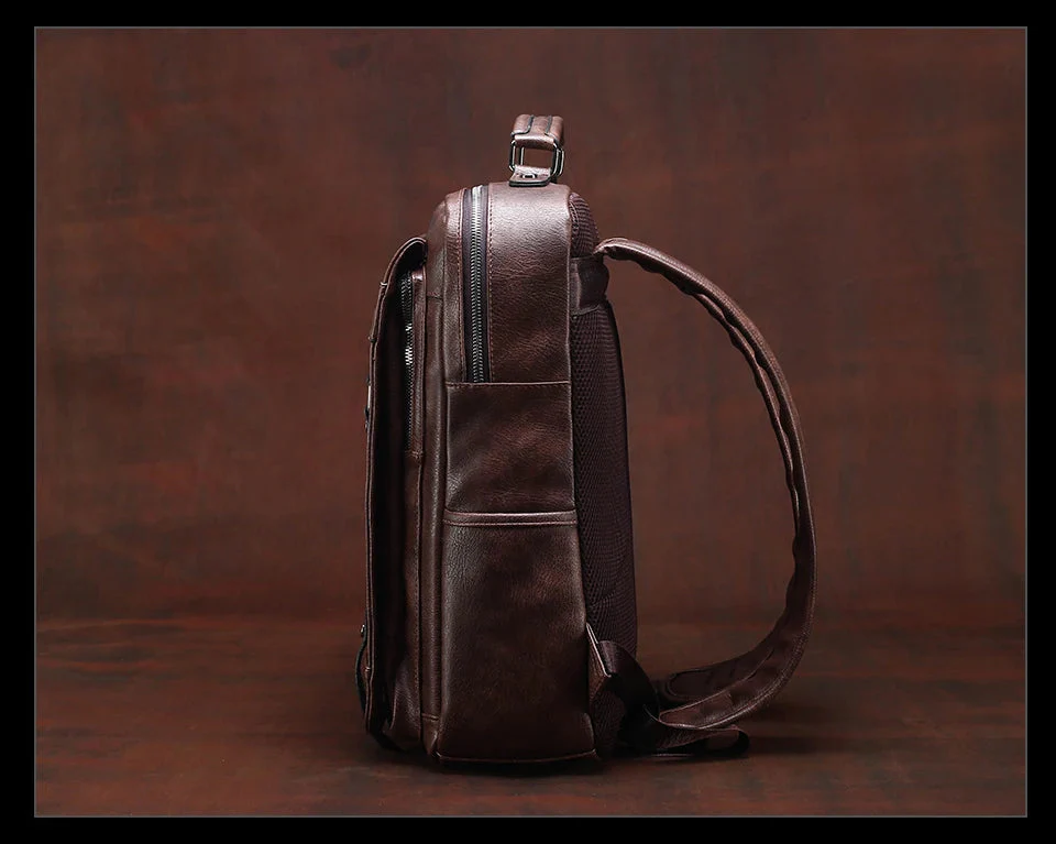 Premium Leather Backpack NomadTrail - Image 8