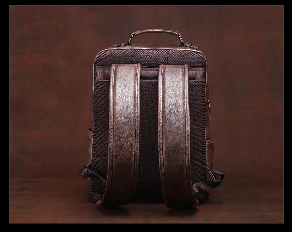 Premium Leather Backpack NomadTrail - Image 9