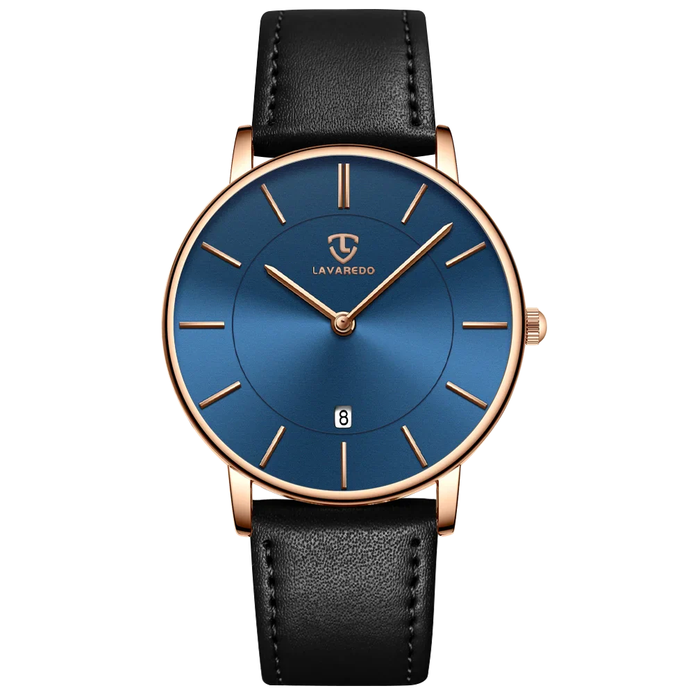 Refined Minimalist Men's Leather Wristwatch - Image 15