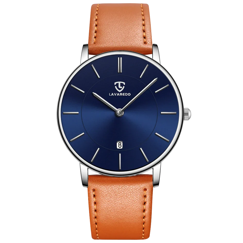 Refined Minimalist Men's Leather Wristwatch - Image 18