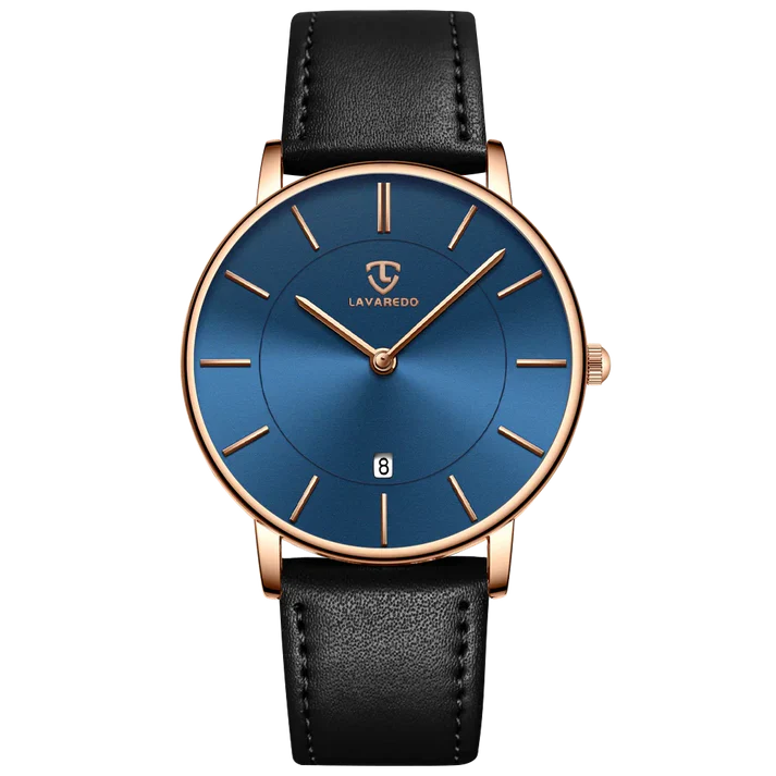 Refined Minimalist Men's Leather Wristwatch - Image 30