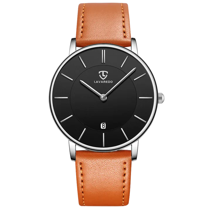 Refined Minimalist Men's Leather Wristwatch - Image 31