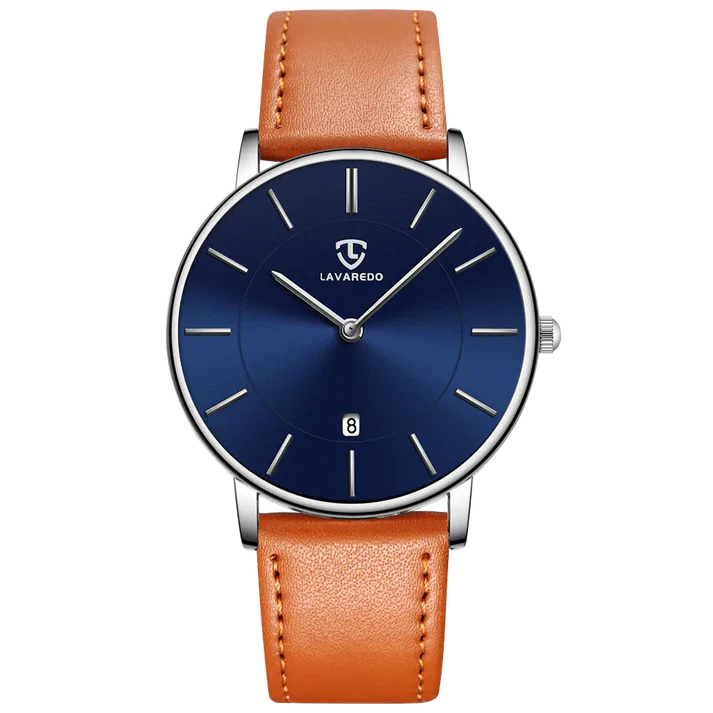 Refined Minimalist Men's Leather Wristwatch - Image 32