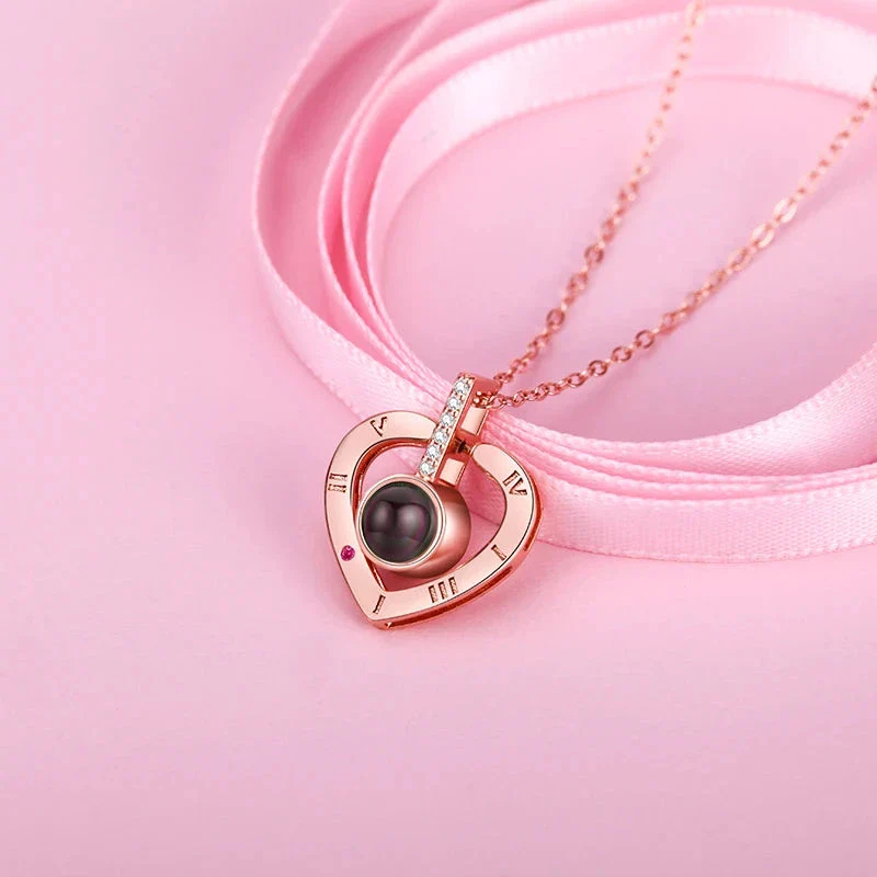 Rose of Love Heart Necklace - Image 8