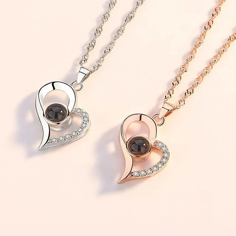 Rose of Love Heart Necklace - Image 9