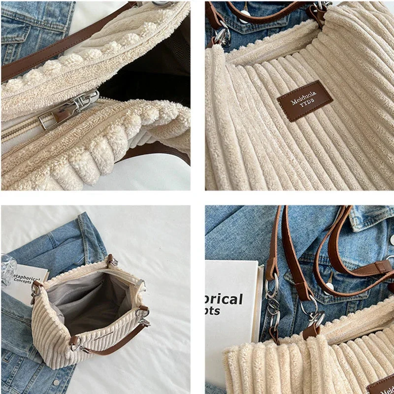 Shoulder Velvet Bag Valentina - Image 13