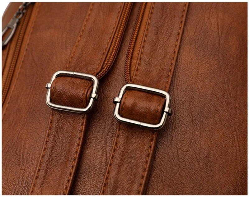 Versatta High-Quality Leather Women's Anti-Theft Backpack - Image 15