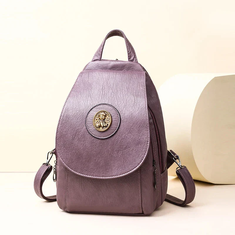 Versatta High-Quality Leather Women's Anti-Theft Backpack - Image 23