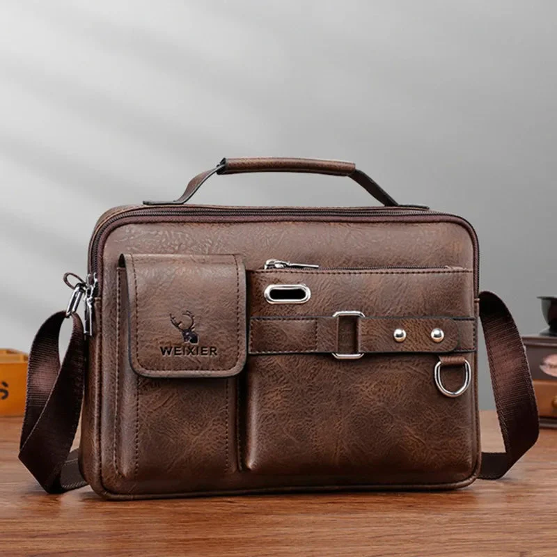Weixier Classic Men's Leather Bag - Image 10