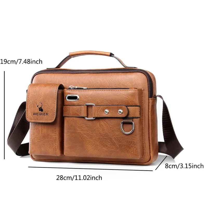 Weixier Classic Men's Leather Bag - Image 17