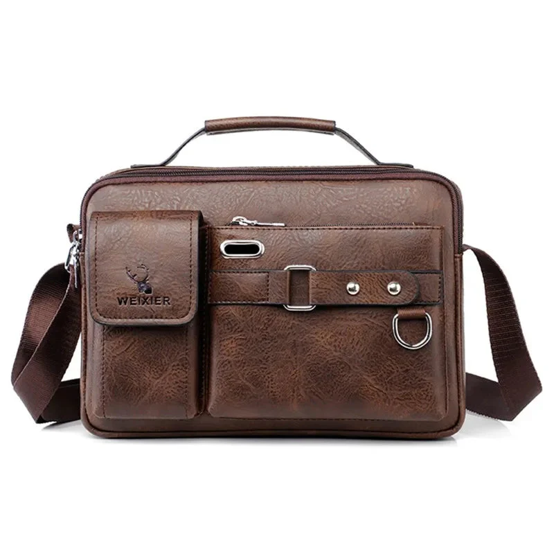 Weixier Classic Men's Leather Bag - Image 19
