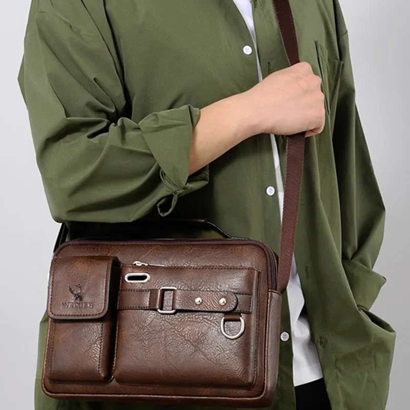 Weixier Classic Men's Leather Bag - Image 9