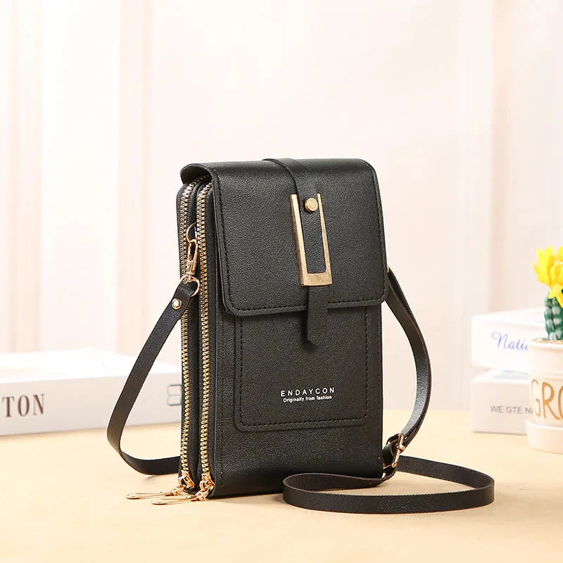Women's Leather Cell Phone Bag - Image 6