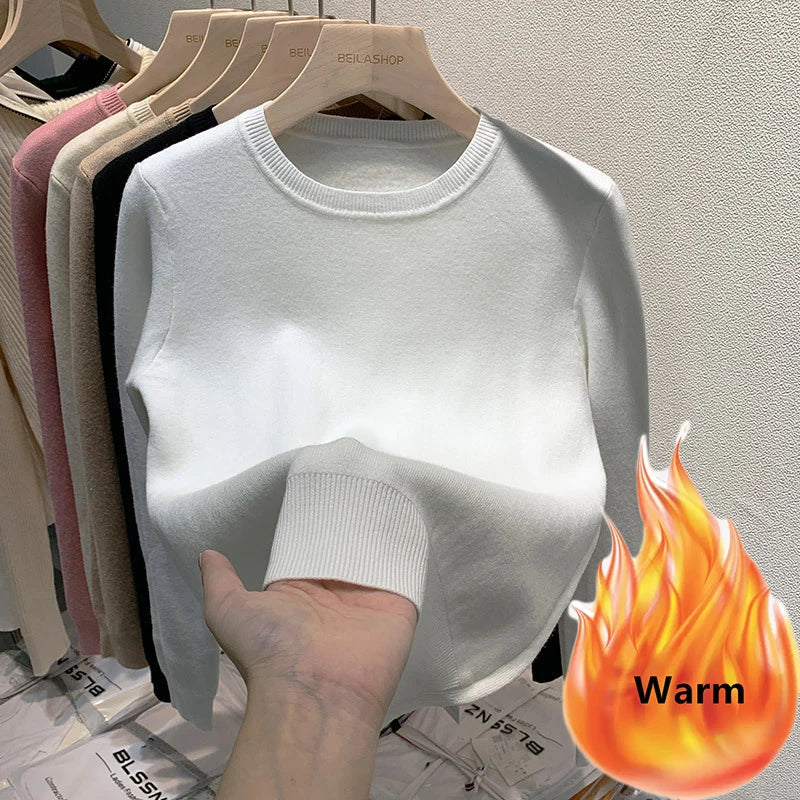 Women's Winter Sweater with Round Neck - Image 10