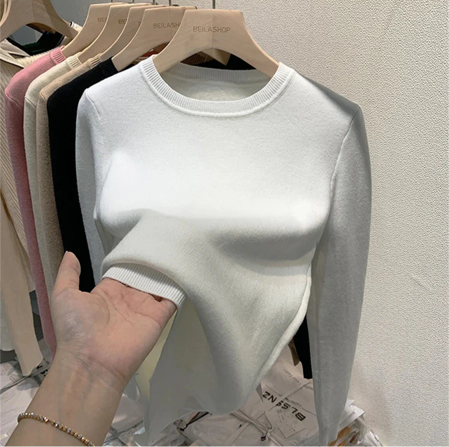 Women's Winter Sweater with Round Neck - Image 13