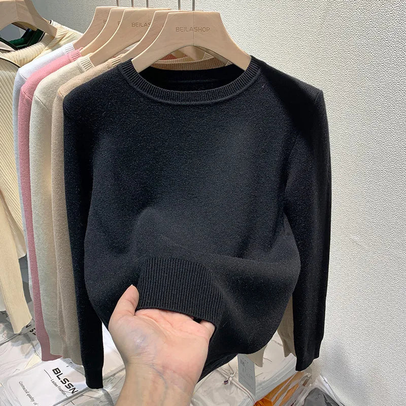 Women's Winter Sweater with Round Neck - Image 5