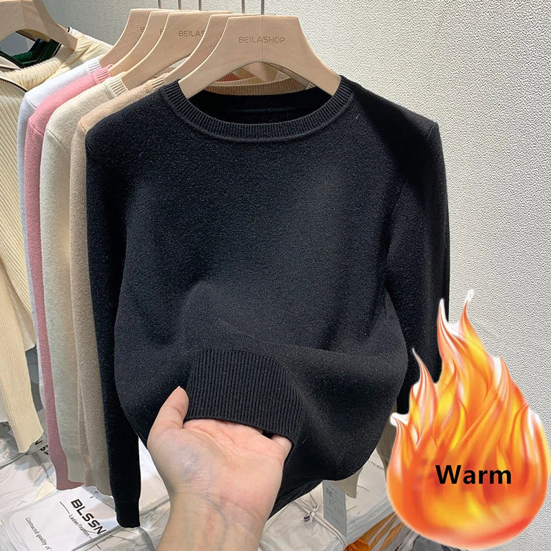 Women's Winter Sweater with Round Neck - Image 7